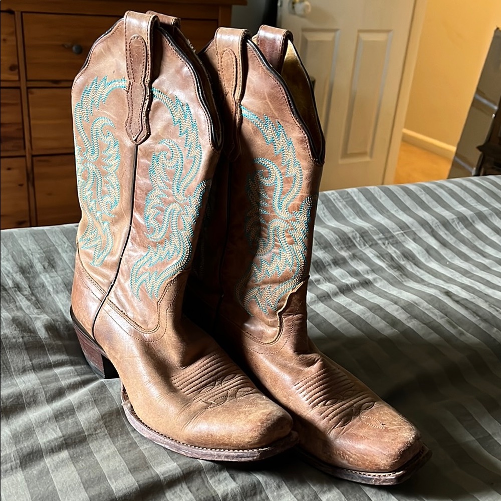 Women’s Brown Leather Nocona Western Boots